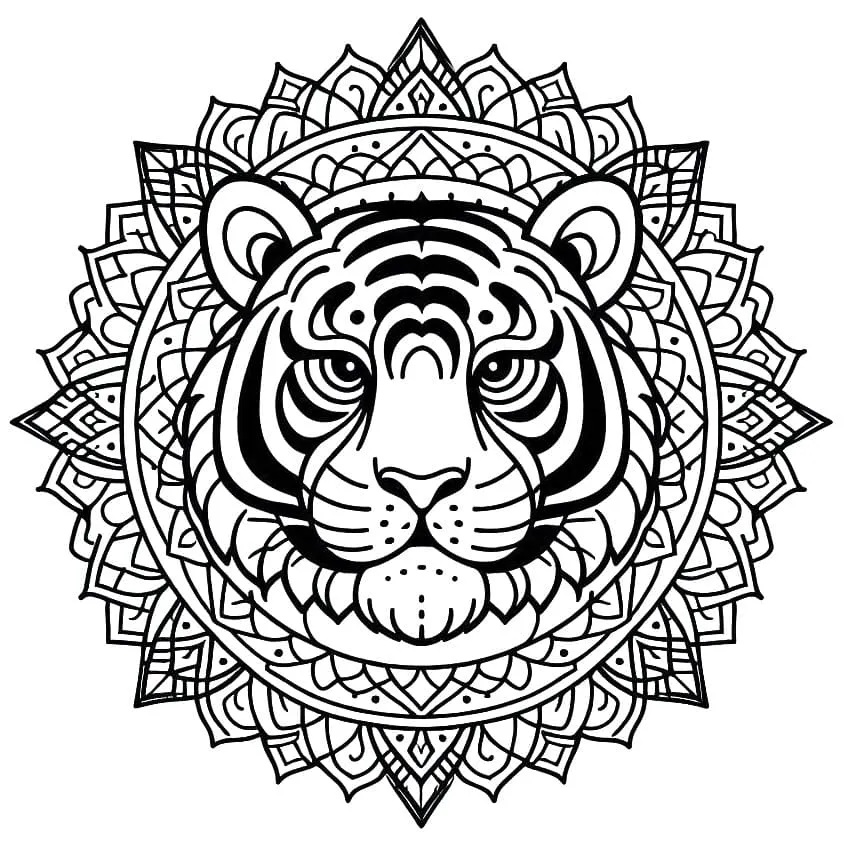 Mandalas Tigre 38